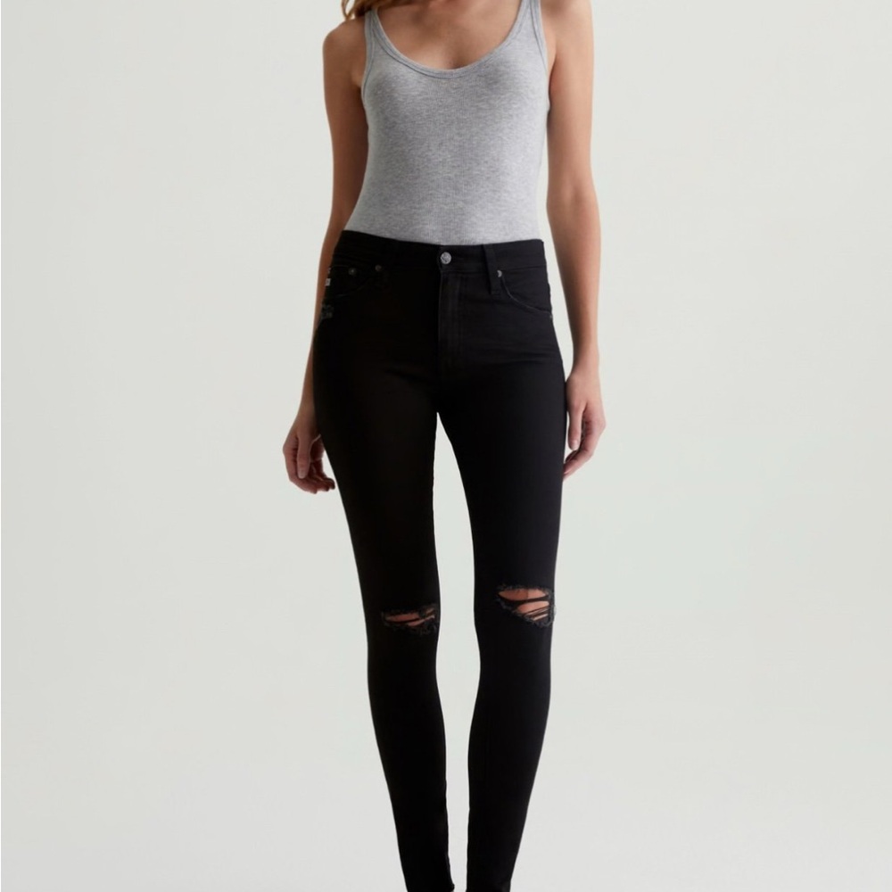 AG Adriano Goldschmied Black Skinny Pants